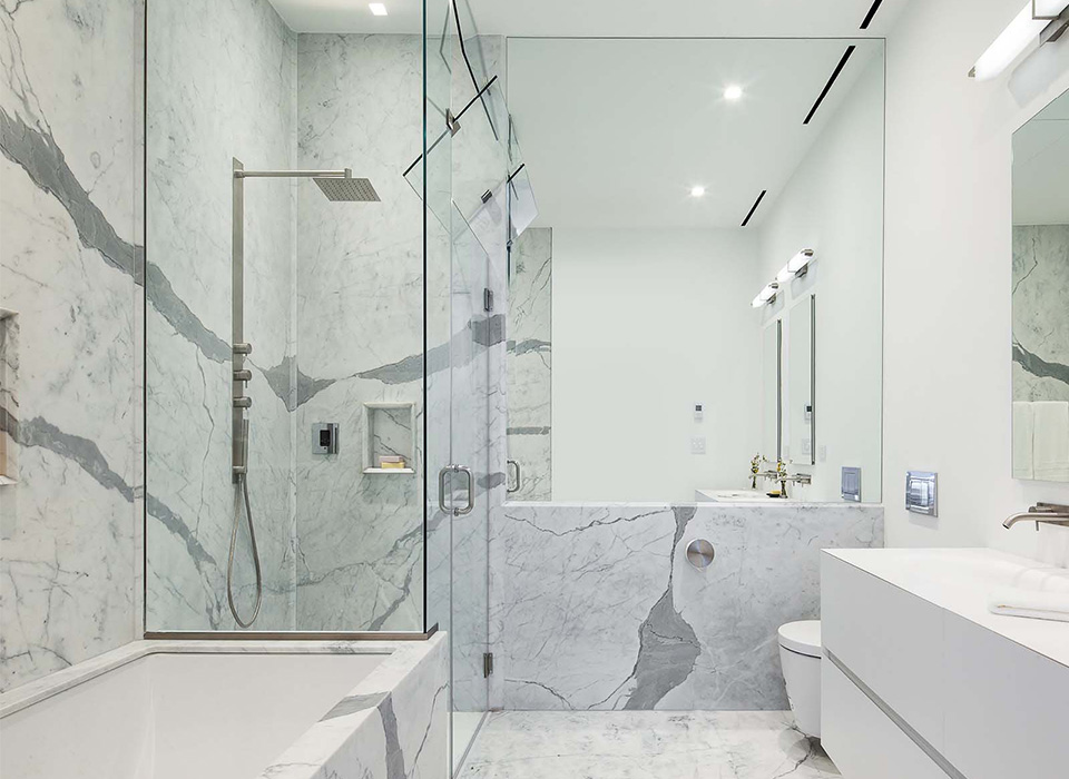Marble wall paneling system